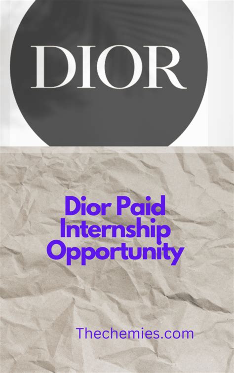 dior summer internship 2022